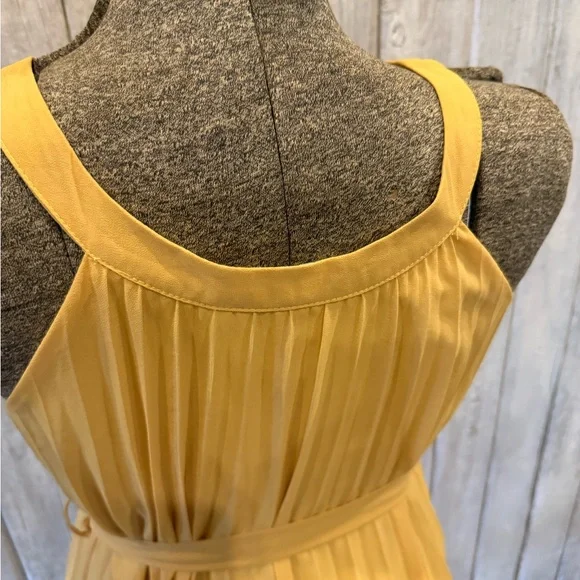 Ya Los Angeles Yellow, Gray, and Cream Layered Dress - Picture 10 of 10